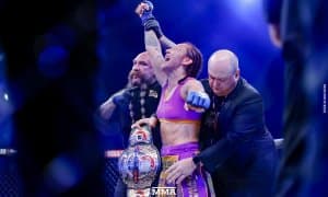 UFCни тарк этган Крис Сайборг Bellator чемпионига айланди (Видео)