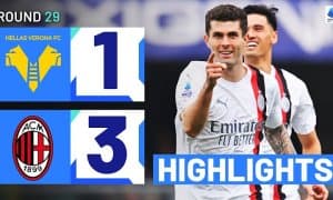 "Милан" сафарда "Верона" устидан ишончли ғалабага эришди (видео)