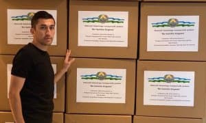 Одил Аҳмедов Хитойдан Ўзбекистонга моддий ёрдам юборди (Фото)