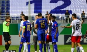 "Қизилқум" Тошкентда "Бунёдкор"ни мағлуб этган беллашувдан фотогалерея