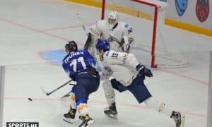 Хоккей. "Ҳумо"нинг овертаймда чемпионатдаги илк ғалабасини қўлга киритган ўйиндан фотогалерея