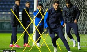 Ўзбекистон Қозоғистонга қарши ўйин олдидан расмий машғулот ўтказди. Шомуродов, Абдиҳолиқов ва Шукуров таркибга келиб қўшилди (фотогалерея)