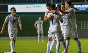 Олимпиячиларимиз рақиб дарвозасига 10та гол урган ўйиндан фотогалерея