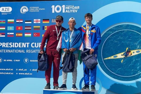 Спортсмен Узбекистана завоевал золотую медаль на турнире «Кубок Президента-2024» по гребле на байдарках и каноэ