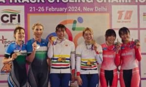 Велоспортсмены Узбекистана завоевали серебро ЧА в гонке мэдисон