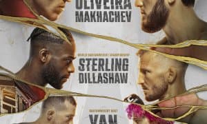 UFC 280: Oliveira vs. Makhachev турнирининг расмий юзма-юз дуэллар маросимидан лавҳалар (фото)