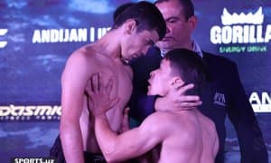 Шаҳрихон мезбонлик қиладиган катта жанг оқшоми олдидан Face To Face маросими ўтказилди (фотогалерея)