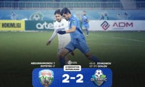 «Олимпик» на выезде сыграл вничью с «Согдианой»