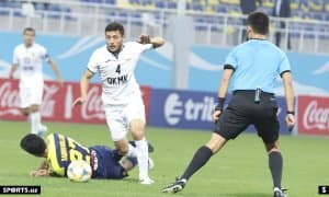 Миржамол Қосимов отаси каби бурчакдан "Қўқон-1912" дарвозасига гол урди (Видео)