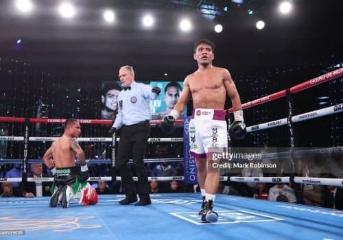 Murojon Akhmadaliev knocked out his opponent