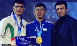 Жалолов ва Аҳмадалиев ташриф буюрган, 12 бор Ўзбекистон мадҳияси янграган Осиё чемпионати ғолибларини тақдирлаш маросимидан фотогалерея