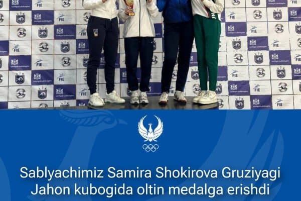 Қиличбозлик. Самира Шокирова Жаҳон кубогида олтин медални қўлга киритди