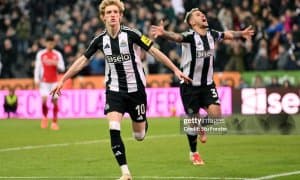 Англия лига кубоги. "Ньюкасл" ортиқча қийинчиликсиз "Арсенал"ни таслим этди (Видеошарҳ) 