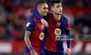 Ла Лига. Бир киши кам бўлиб қолган "Барселона" йирик ғалабани тантана қилди (Видеошарҳ) 