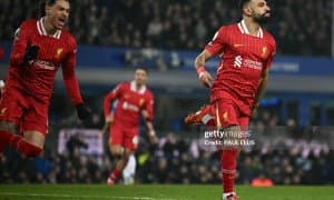 АПЛ. "Эвертон" сўнгги дақиқаларда гол уриб, "Ливерпуль"ни ғалабадан мосиво қилди