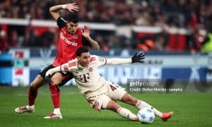 Бундеслига. "Байер" "Бавария"га қарши ўйинда катта устунликни ғалабага айлантира олмади (Видеошарҳ) 