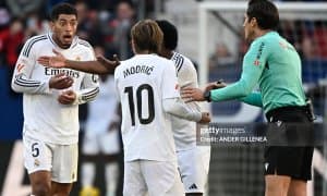 Ла Лига. Беллингем қизил карточка олган ўйинда "Реал" "Осасуна"ни таслим эта олмади (Видеошарҳ) 