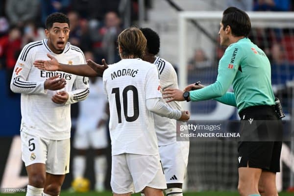 Ла Лига. Беллингем қизил карточка олган ўйинда "Реал" "Осасуна"ни таслим эта олмади (Видеошарҳ) 