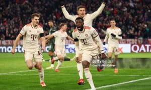 ЕЧЛ. "Бавария" сўнгги дақиқаларда гол уриб, иккита ўйин натижасига кўра, зафар қучди