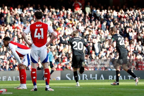 АПЛ. "Арсенал" катта устунлик билан ўйнаб "Вест Хэм"га мағлуб бўлди 
