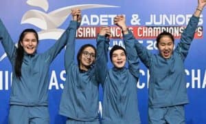Our young fencers demonstrated superiority at the Asian Championship