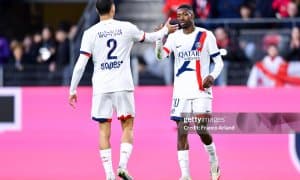 Лига 1. Дембеле дубль қайд этган баҳсда ПСЖ йирик ҳисобда зафар қучди 