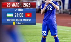 Ўзбекистон терма жамоасининг Қирғиз Республикасига қарши учрашуви учун чипталар сотувда!