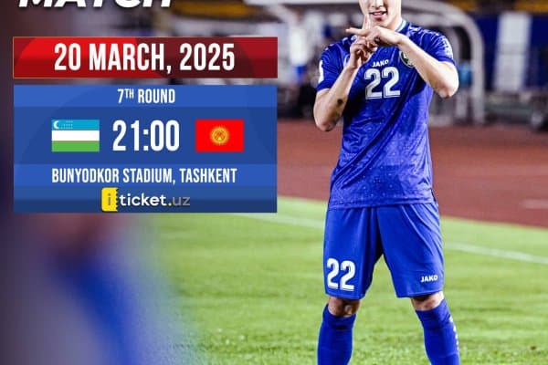 Ўзбекистон терма жамоасининг Қирғиз Республикасига қарши учрашуви учун чипталар сотувда!