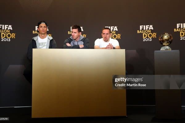 Рибери: "Олтин тўп"га мен лойиқ эдим, Месси ёки Роналду эмас