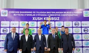 Чирчиқда белбоғли кураш бўйича Ўзбекистон чемпионати ўтказилди