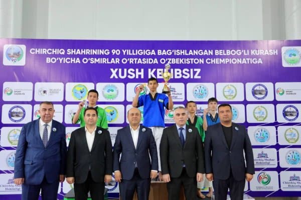 Чирчиқда белбоғли кураш бўйича Ўзбекистон чемпионати ўтказилди
