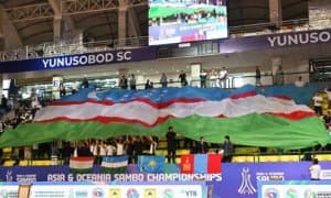 The opening ceremony of the Asian and Oceania Sambo Championship 