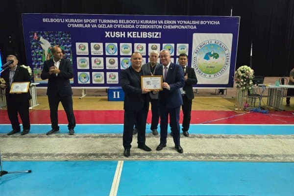 Андижонда белбоғли кураш бўйича ўсмирлар ўртасида Ўзбекистон чемпионати беллашувлари ўтказилмоқда