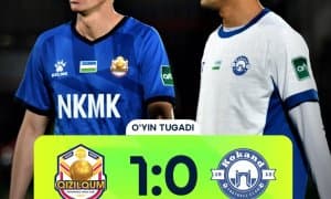 Суперлига. "Қизилқум" бир киши кам бўлиб қолган "Қўқон-1912" устидан ғалаба қозонди