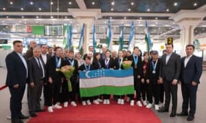 Athletes participating in the Special Olympics were  welcomed at the airport