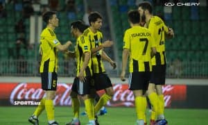 "Нефтчи" "ФарДУ"ни имтиҳон қилган беллашувдан фотогалерея!