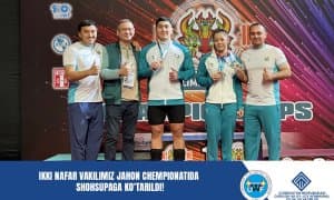 Икки вакилимиз жаҳон чемпионатида шоҳсупага кўтарилди!