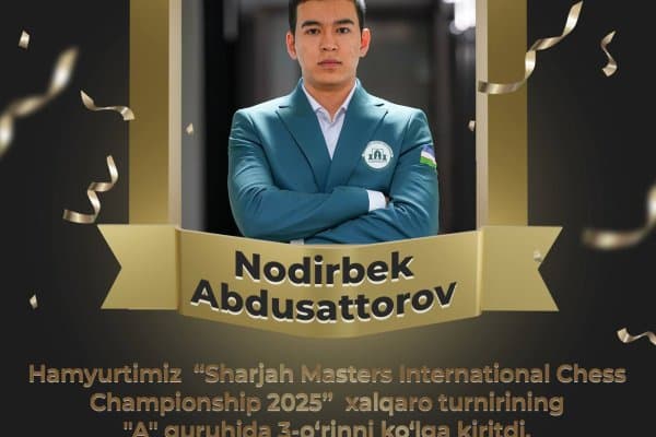 "Sharjah Masters". Нодирбек Абдусатторов кучли учликда!