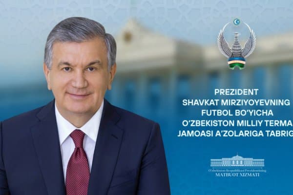 Ўзбекистон Республикаси президенти Шавкат Мирзиёев ҳам Жаҳон чемпионатига йўл олган футболчиларимизни табриклади! 