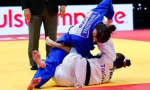 18 ёшли дзюдочимиз Олимпиада чемпионига муносиб қаршилик кўрсатди 