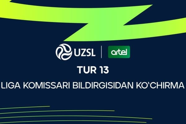 Суперлига 13-тур. Лига комиссари билдиргисидан кўчирма