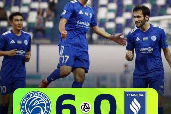 Суперлига. "Навбаҳор" ўз майдонида "Машъал"ни "янчиб ташлади"