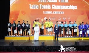 Определились первые победители чемпионата Азии по настольному теннису