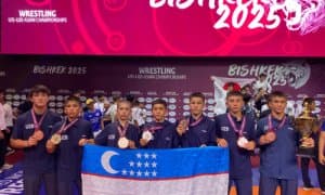 Uzbekistan's Young Greco-Roman Wrestlers Finish Third in Asian Championship Team Rankings