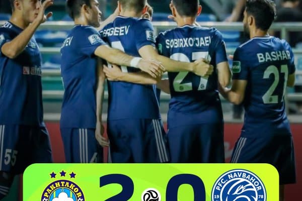 Суперлига. "Пахтакор" ўз уйида "Навбаҳор"ни ишончли ҳисобда мағлуб этди