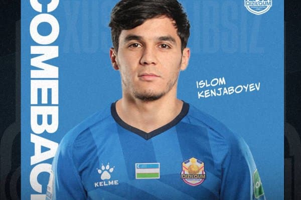 Ислом Кенжабоев "Қизилқум" футболчиси!