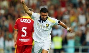 "Ан-Наср" ўртоқлик учрашувида йирик ҳисобда зафар қучди. Роналду эса хет-трик муаллифи бўлди 