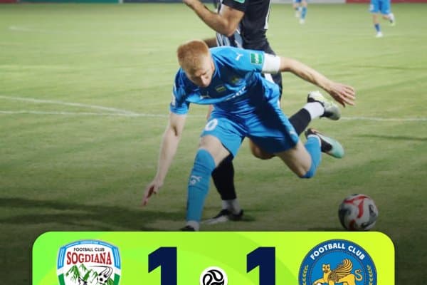 Суперлига. "Сўғдиёна" қўшимча дақиқалардаги пенальти эвазига "Динамо" билан дуранг ўйнади