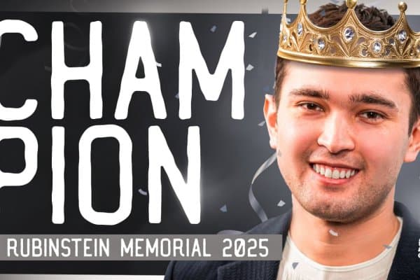 "Rubinstein Memorial-2025". Нодирбек Якуббоев чемпионликни қўлги киритди
