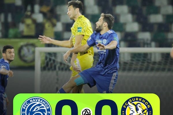 Суперлига. "Навбаҳор" ҳамда "Сурхон" ўртасидаги беллашувда ҳисоб очилмади